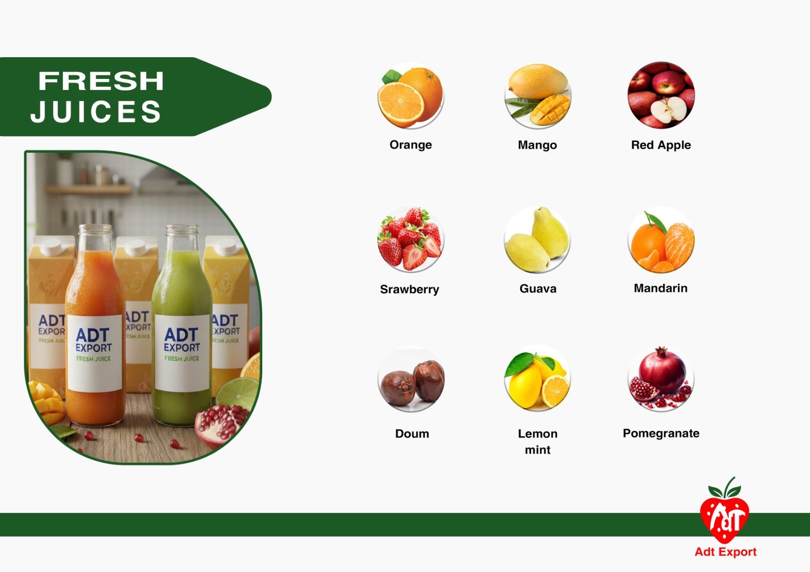 Fresh Juices and Drinks